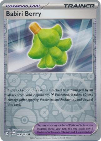 Babiri Berry : SURGING SPARKS (Reverse holo) - 163/191