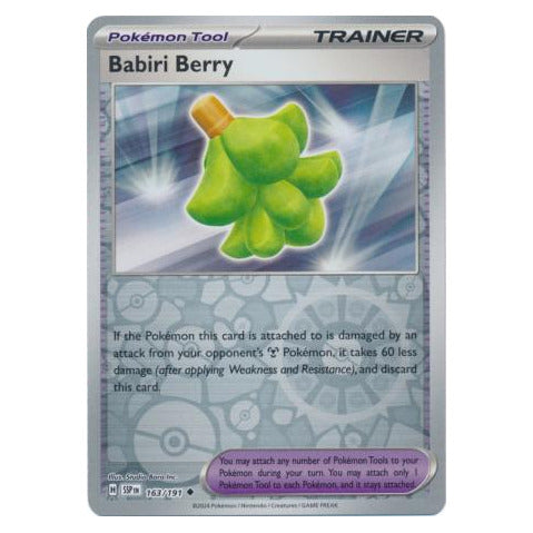 Babiri Berry : SURGING SPARKS (Reverse holo) - 163/191
