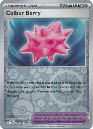 Colbur Berry : SURGING SPARKS (Reverse holo) - 168/191