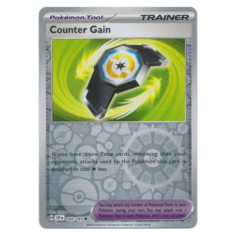 Counter Gain : SURGING SPARKS (Reverse holo) - 169/191