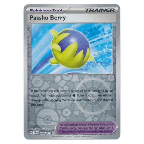 Passho Berry : SURGING SPARKS (Reverse holo) - 184/191