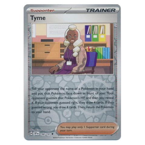 Tyme : SURGING SPARKS (Reverse holo) - 190/191