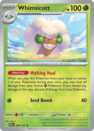 Whimsicott : PRISMATIC EVOLUTIONS (Holo) - 008/131