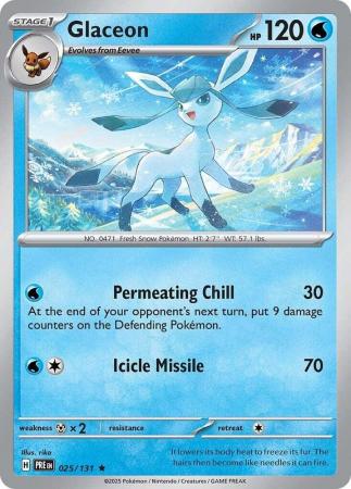 Glaceon : PRISMATIC EVOLUTIONS (Holo) - 025/131