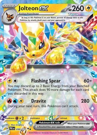 Jolteon ex : PRISMATIC EVOLUTIONS - 030/131