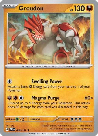 Groudon : PRISMATIC EVOLUTIONS (Holo) - 049/131