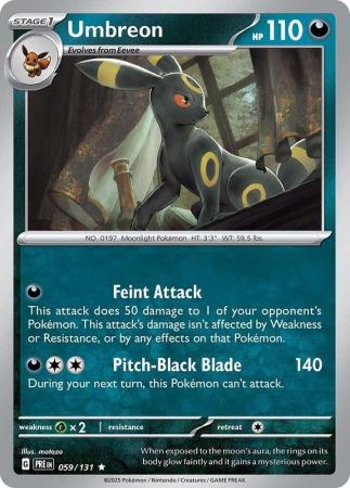 Umbreon : PRISMATIC EVOLUTIONS (Holo) - 059/131