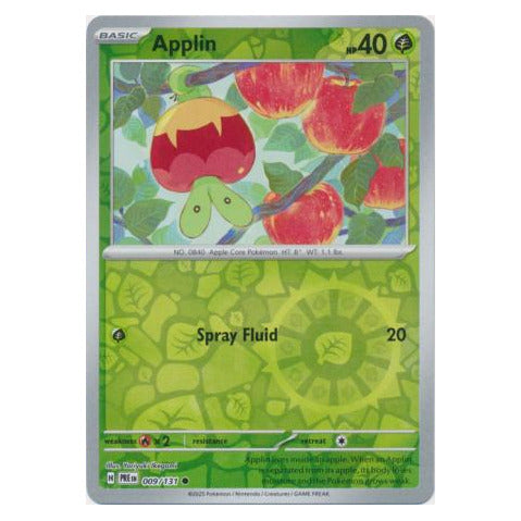 Applin : PRISMATIC EVOLUTIONS (Reverse holo) - 009/131