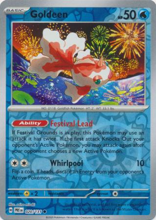 Goldeen : PRISMATIC EVOLUTIONS (Reverse holo) - 020/131