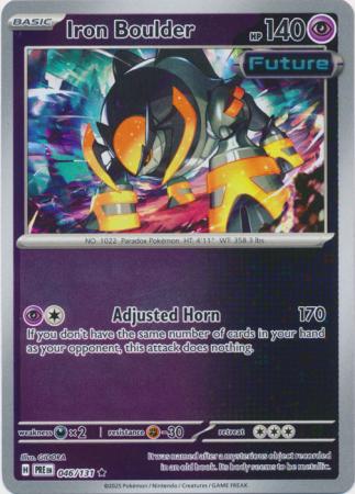 Iron Boulder : PRISMATIC EVOLUTIONS (Reverse holo) - 046/131