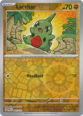 Larvitar : PRISMATIC EVOLUTIONS (Reverse holo) - 047/131