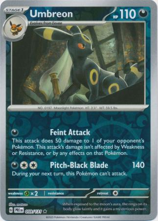 Umbreon : PRISMATIC EVOLUTIONS (Reverse holo) - 059/131