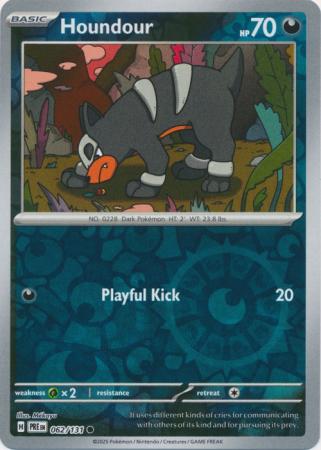 Houndour : PRISMATIC EVOLUTIONS (Reverse holo) - 062/131