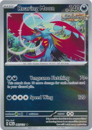 Roaring Moon : PRISMATIC EVOLUTIONS (Reverse holo) - 065/131