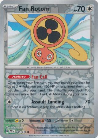 Fan Rotom : PRISMATIC EVOLUTIONS (Reverse holo) - 085/131 - Lockett Labs UK