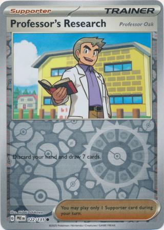 Professor's Research (Professor Oak) : PRISMATIC EVOLUTIONS (Reverse holo) - 122/131