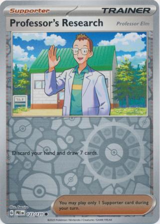 Professor's Research (Professor Elm) : PRISMATIC EVOLUTIONS (Reverse holo) - 123/131