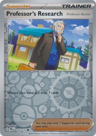 Professor's Research (Professor Rowan) : PRISMATIC EVOLUTIONS (Reverse holo) - 124/131