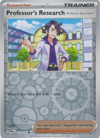 Professor's Research (Professor Sycamore) : PRISMATIC EVOLUTIONS (Reverse holo) - 125/131