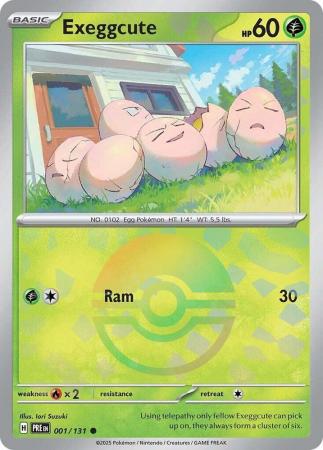 Exeggcute : PRISMATIC EVOLUTIONS (Pokeball Reverse holo) - 001/131