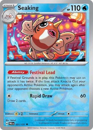 Seaking : PRISMATIC EVOLUTIONS (Pokeball Reverse holo) - 021/131