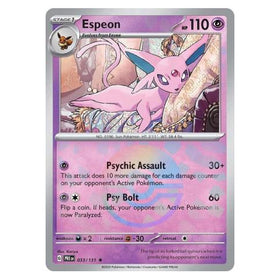 Espeon : PRISMATIC EVOLUTIONS (Pokeball Reverse holo) - 033/131