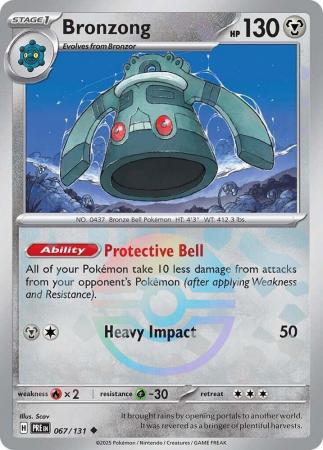 Bronzong : PRISMATIC EVOLUTIONS (Pokeball Reverse holo) - 067/131