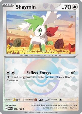 Shaymin : PRISMATIC EVOLUTIONS (Pokeball Reverse holo) - 087/131