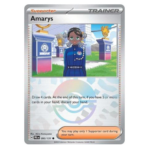 Amarys : PRISMATIC EVOLUTIONS (Pokeball Reverse holo) - 093/131