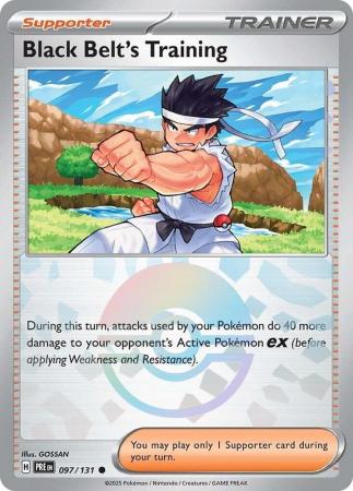 Black Belt's Training : PRISMATIC EVOLUTIONS (Pokeball Reverse holo) - 097/131