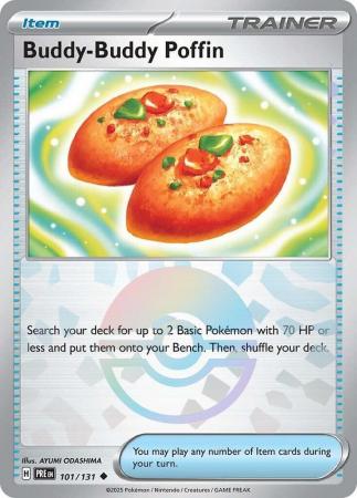 Buddy-Buddy Poffin : PRISMATIC EVOLUTIONS (Pokeball Reverse holo) - 101/131