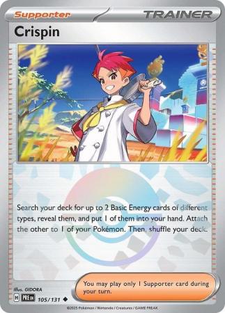 Crispin : PRISMATIC EVOLUTIONS (Pokeball Reverse holo) - 105/131