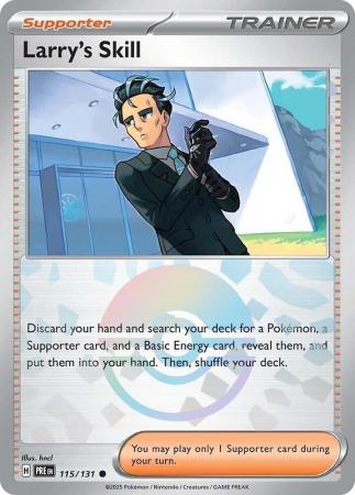 Larry's Skill : PRISMATIC EVOLUTIONS (Pokeball Reverse holo) - 115/131