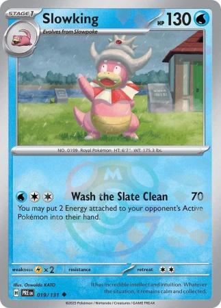 Slowking : PRISMATIC EVOLUTIONS (Masterball Reverse holo) - 019/131 - Lockett Labs UK