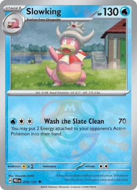 Slowking : PRISMATIC EVOLUTIONS (Masterball Reverse holo) - 019/131 - Lockett Labs UK