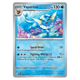 Vaporeon : PRISMATIC EVOLUTIONS (Masterball Reverse holo) - 022/131