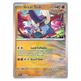 Great Tusk : PRISMATIC EVOLUTIONS (Masterball Reverse holo) - 055/131