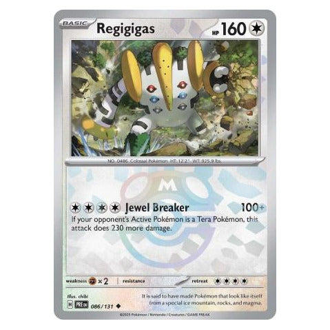 Regigigas : PRISMATIC EVOLUTIONS (Masterball Reverse holo) - 086/131