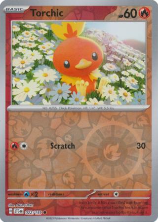Torchic : JOURNEY TOGETHER (Reverse holo) - 022/159 - Lockett Labs UK