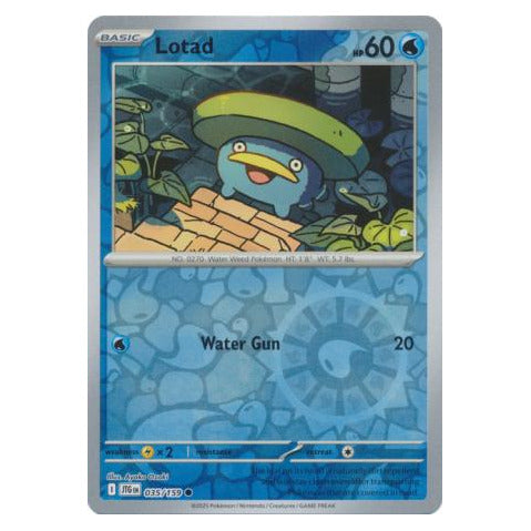 Lotad : JOURNEY TOGETHER (Reverse holo) - 035/159