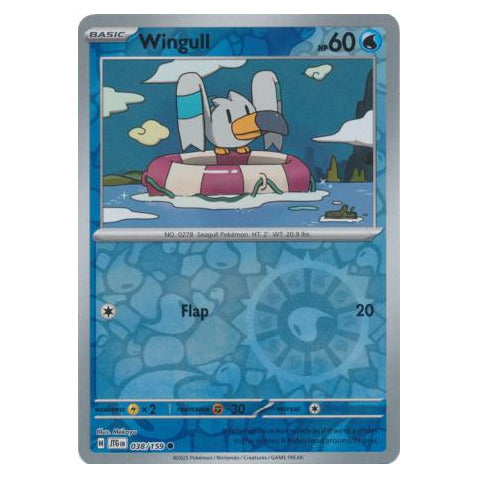 Wingull : JOURNEY TOGETHER (Reverse holo) - 038/159