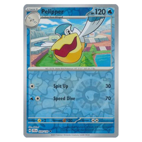 Pelipper : JOURNEY TOGETHER (Reverse holo) - 039/159