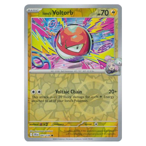 Iono's Voltorb : JOURNEY TOGETHER (Reverse holo) - 047/159