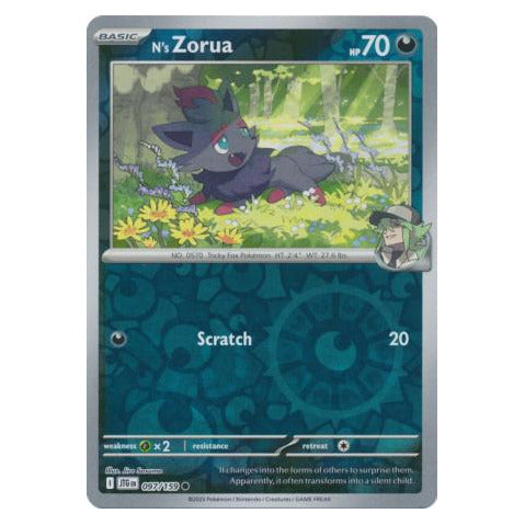 N's Zorua : JOURNEY TOGETHER (Reverse holo) - 097/159