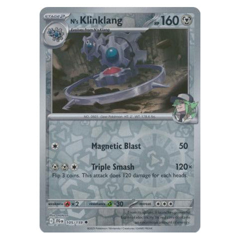 N's Klinklang : JOURNEY TOGETHER (Reverse holo) - 105/159