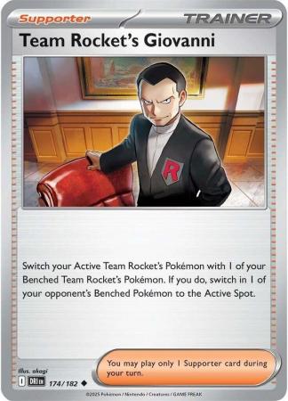 Team Rocket's Giovanni : DESTINED RIVALS - 174/182 - Lockett Labs UK
