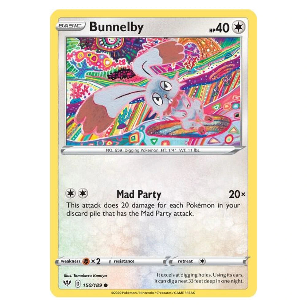 Bunnelby : DARKNESS ABLAZE - 150/189 trading card