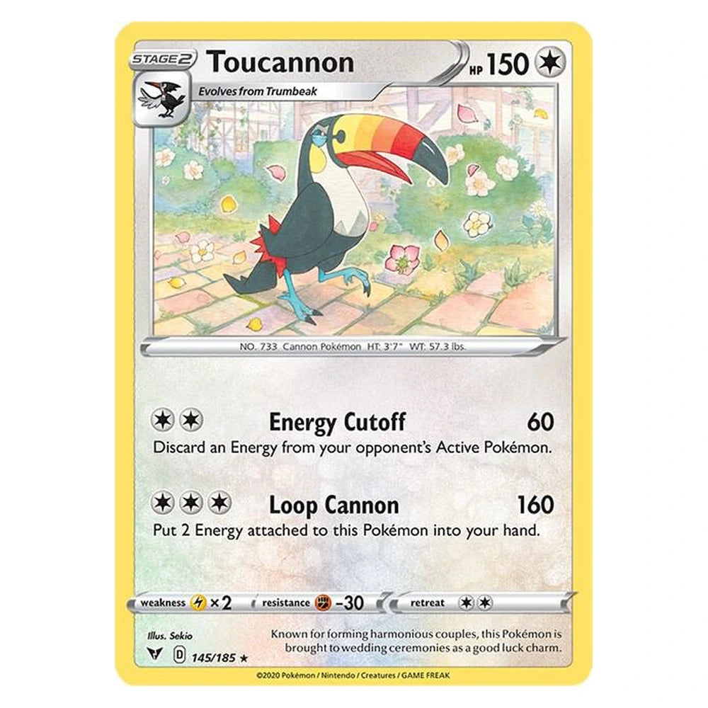 Toucannon : VIVID VOLTAGE - 145/185 trading card