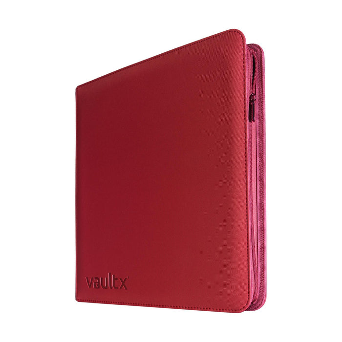 Vault X : 12-Pocket Exo-Tec Zip Binder - Metallic Red