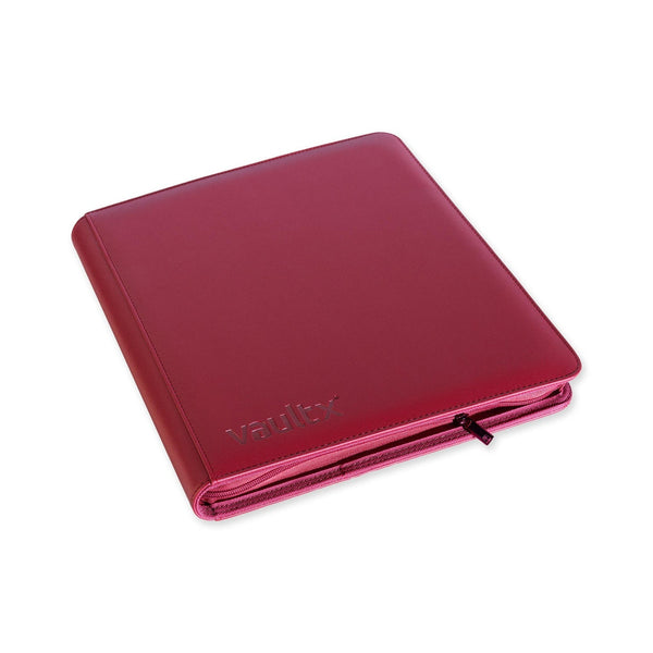 Vault X : 12-Pocket Exo-Tec Zip Binder - Metallic Red
